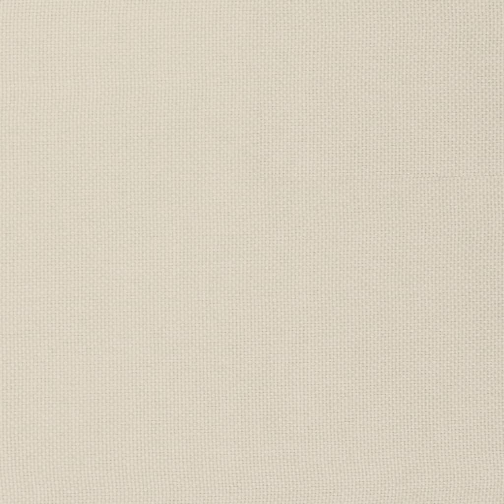 Relaxing Chair with Footstool Cream Fabric