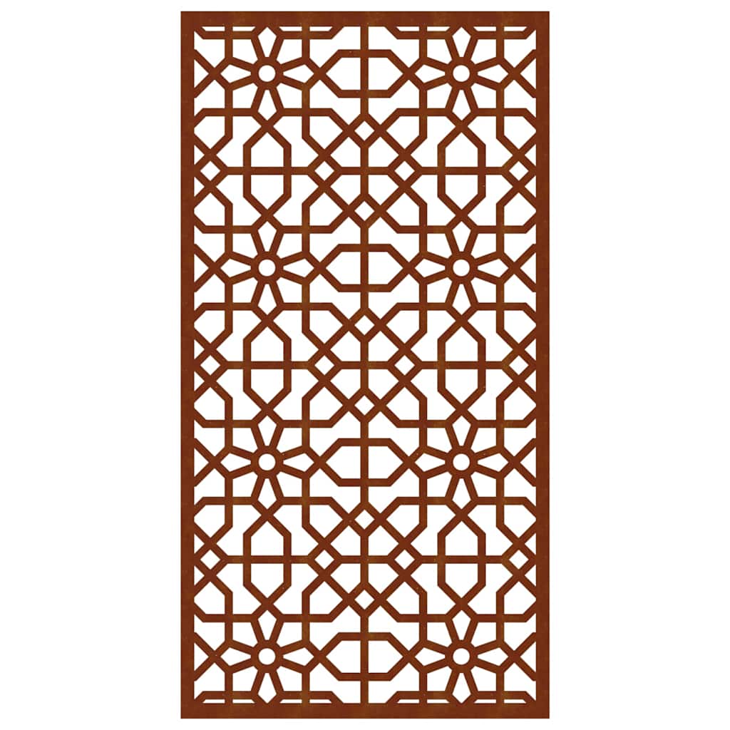 Garden Wall Decoration 105x55 cm Corten Steel Moorish Design