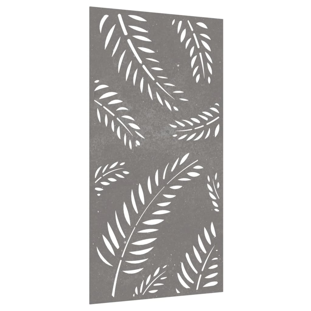 Garden Wall Decoration 105x55 cm Corten Steel Leaf Design