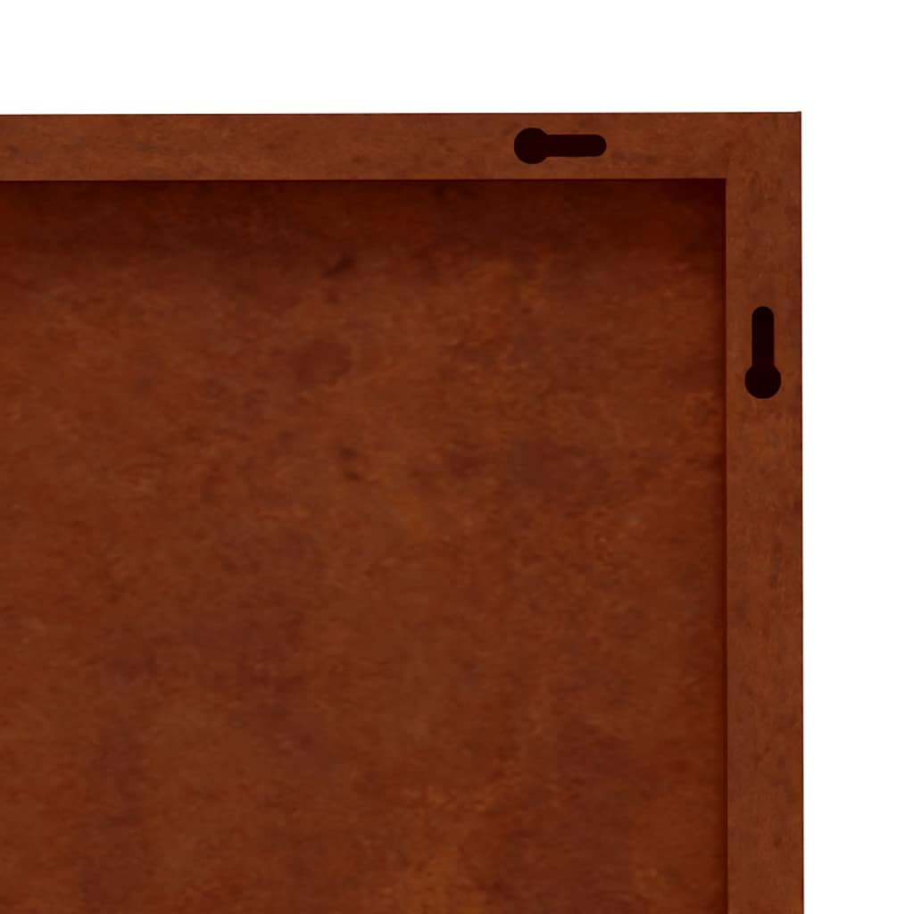 Garden Wall Decoration 55x55 cm Corten Steel Tree Design