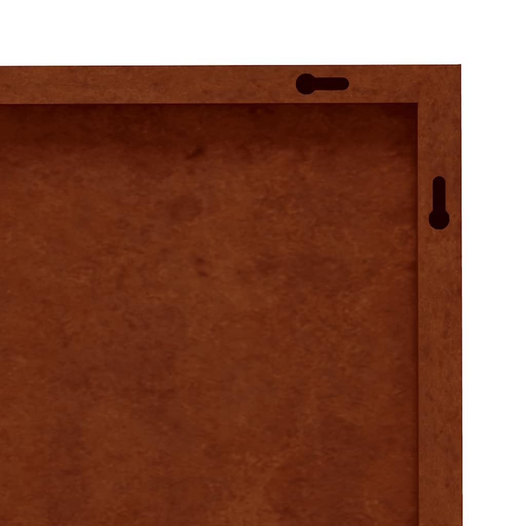 Garden Wall Decoration 55x55 cm Corten Steel Grass Design