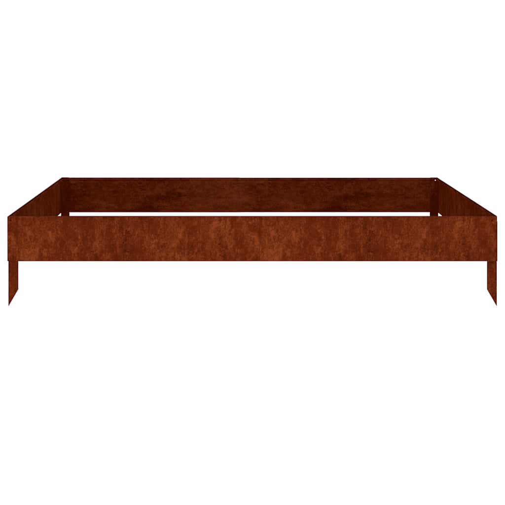Garden Raised Bed 100x100x18.5 cm Corten Steel