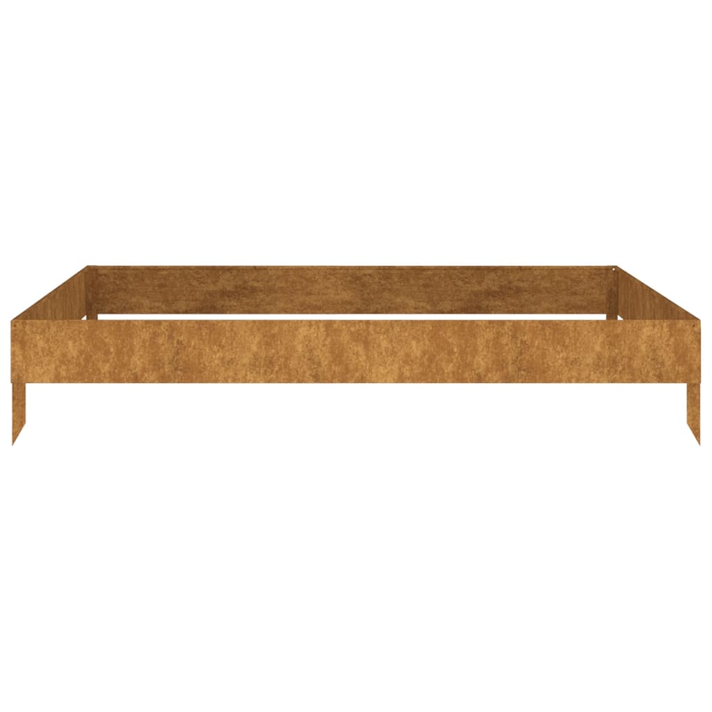 Garden Raised Bed 100x100x18.5 cm Corten Steel