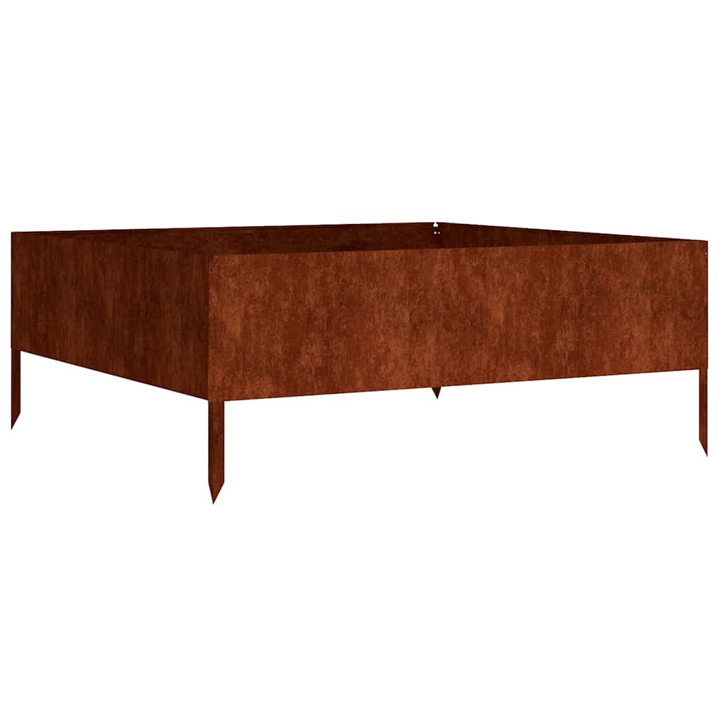 Garden Raised Bed 100x100x41 cm Corten Steel