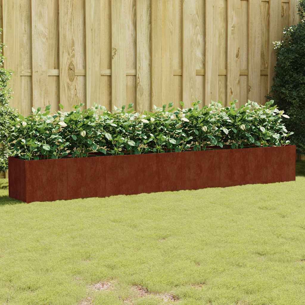 Garden Raised Bed 280x40x40 cm Corten Steel