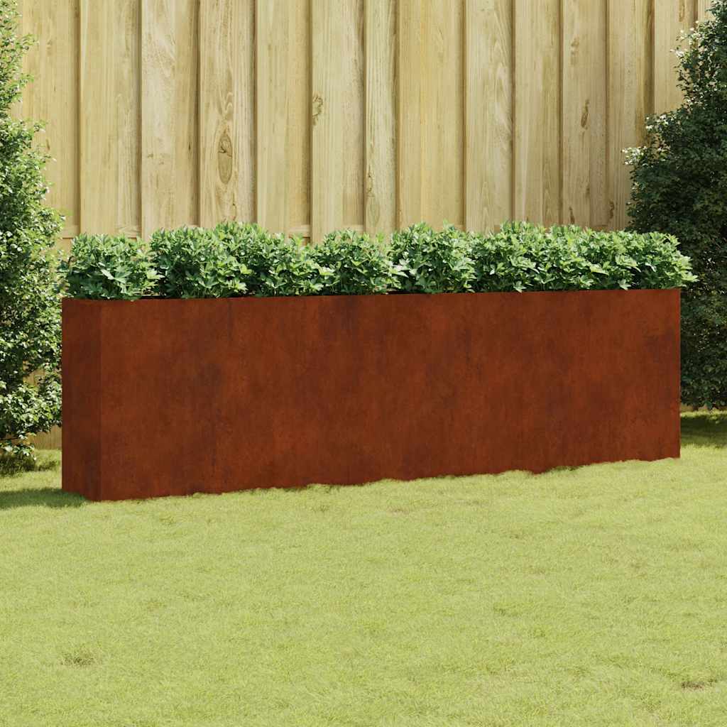 Garden Raised Bed 280x40x80 cm Corten Steel