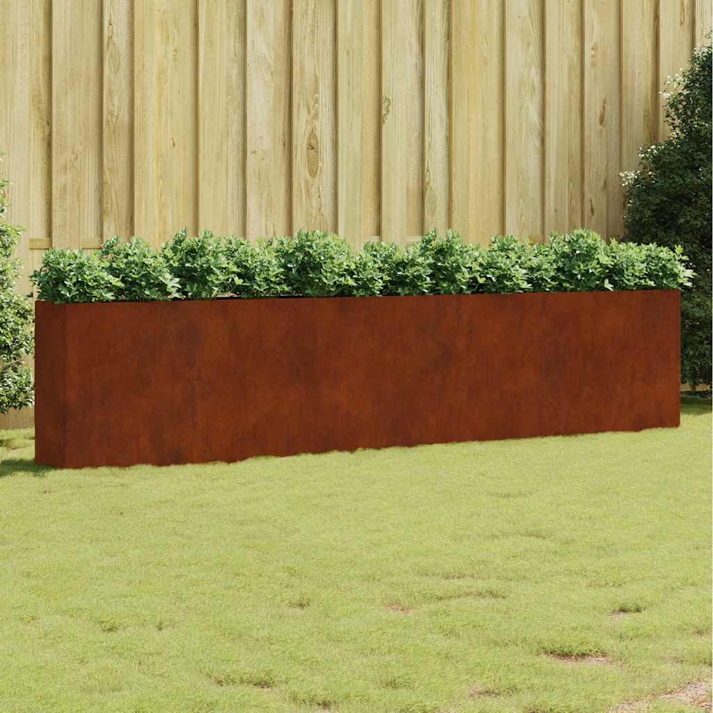 Garden Raised Bed 360x40x80 cm Corten Steel