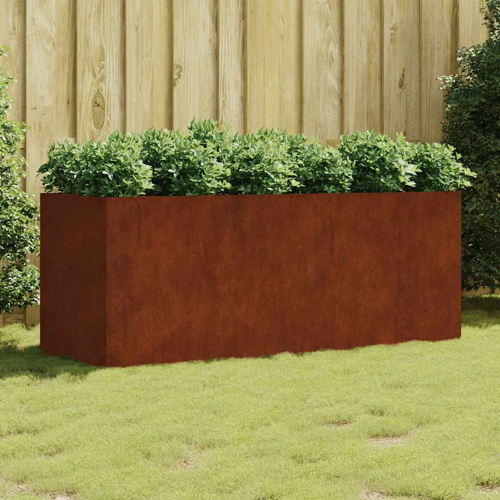 Garden Raised Bed 200x80x80 cm Corten Steel