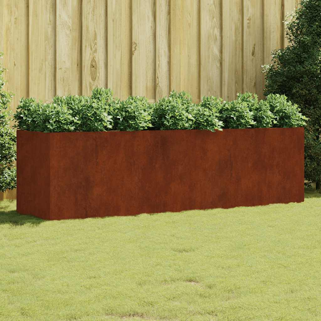 Garden Raised Bed 280x80x80 cm Corten Steel