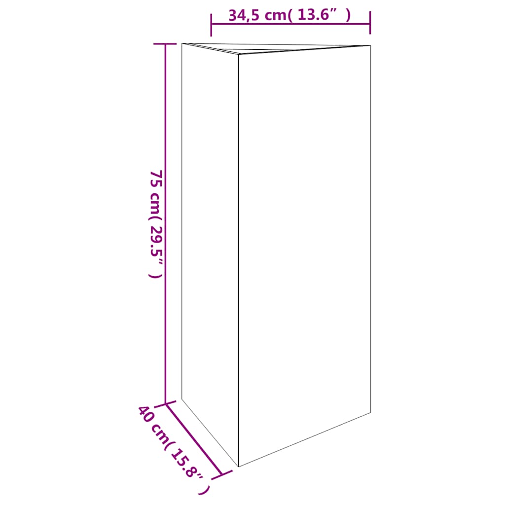 Garden Planter 40x34.5x75 cm Corten Steel