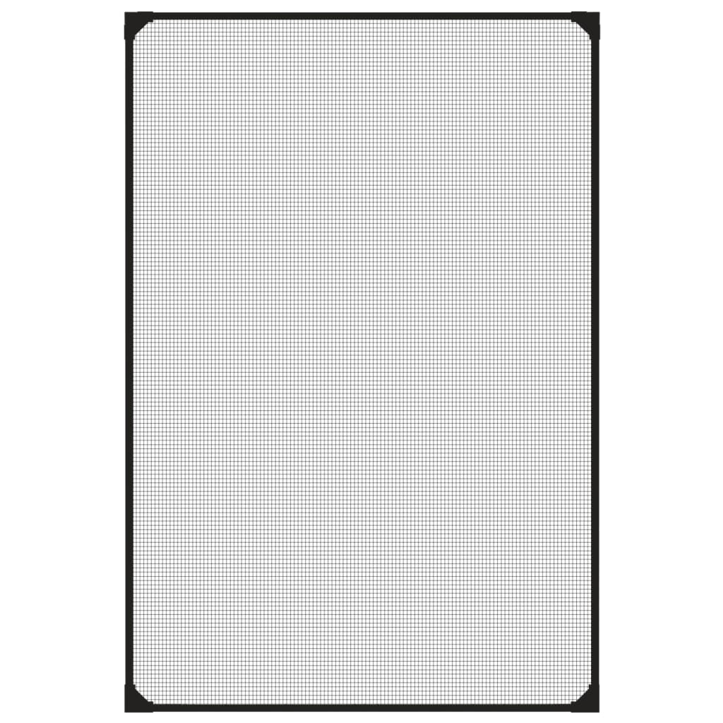 Magnetic Insect Screen for Windows Anthracite 80x120 cm