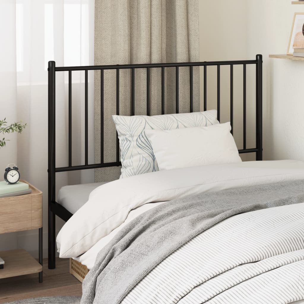Metal Replace Headboard Black 107 cm
