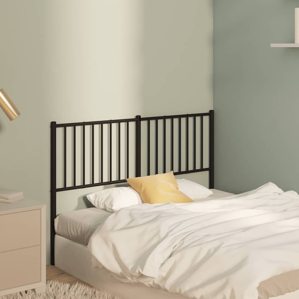 Metal Replace Headboard Black 135 cm
