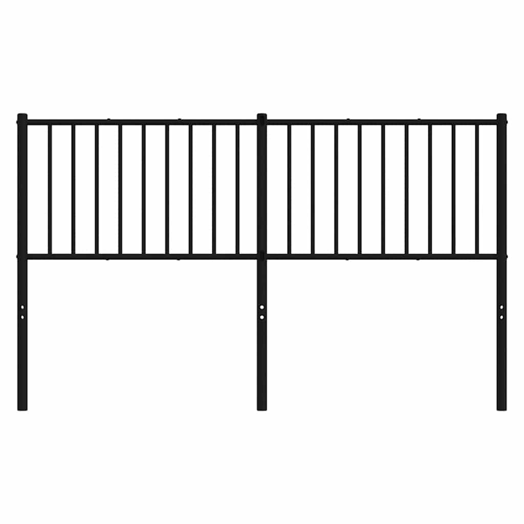 Metal Replace Headboard Black 150 cm