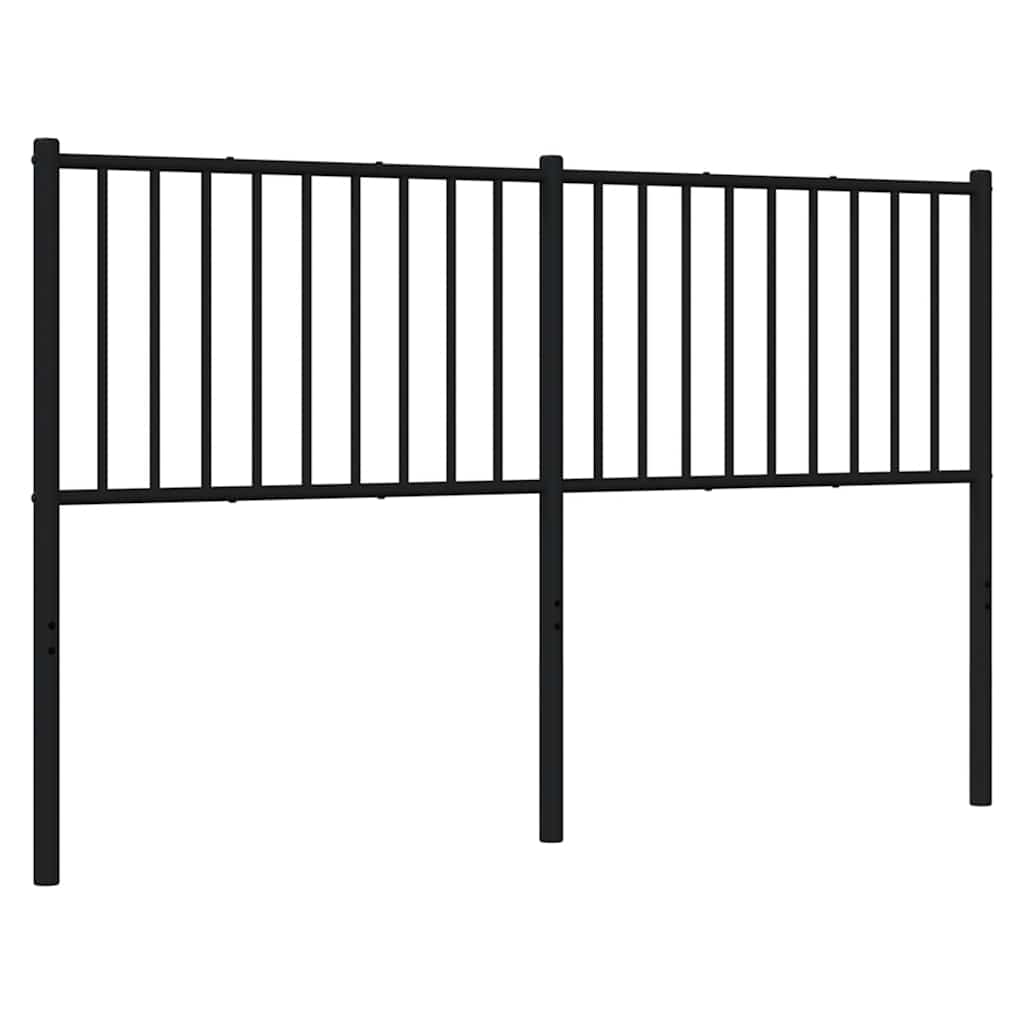 Metal Replace Headboard Black 150 cm