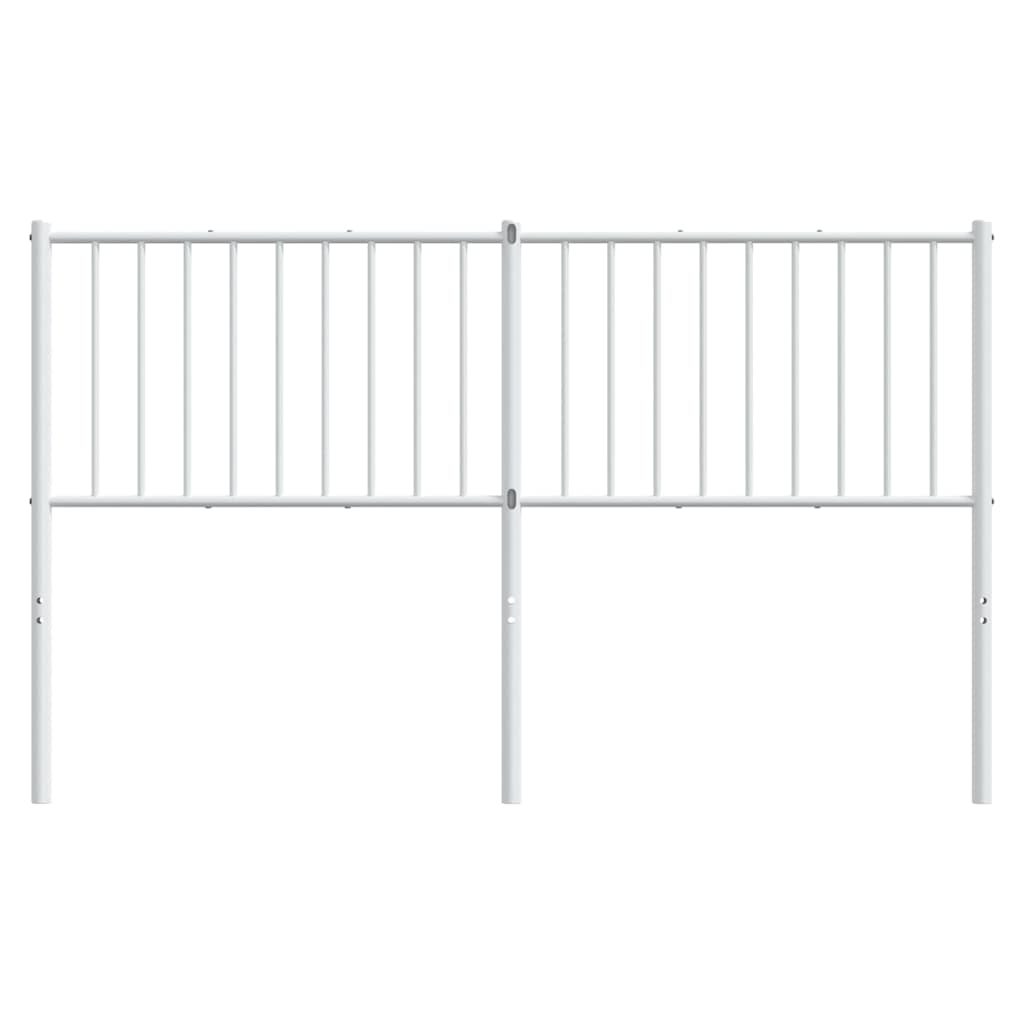 Metal Headboard White 152 cm Queen