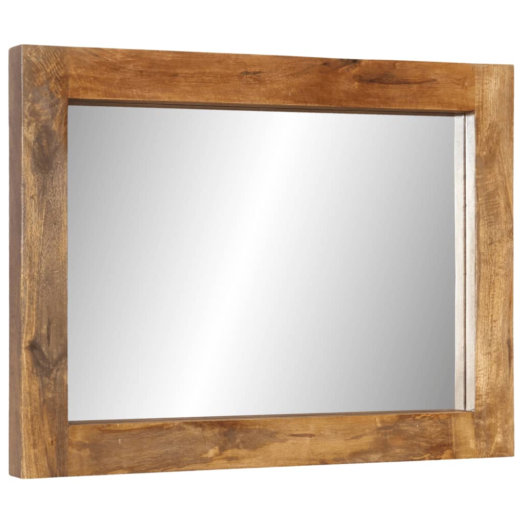 Mirror 70x50 cm Solid Wood Mango and Glass