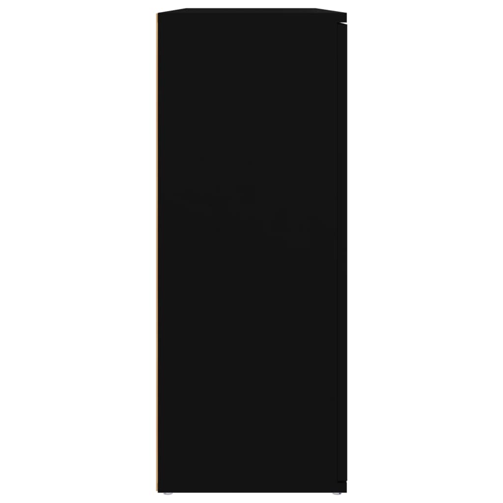 Sideboard Black 91x29.5x75 cm Engineered Wood