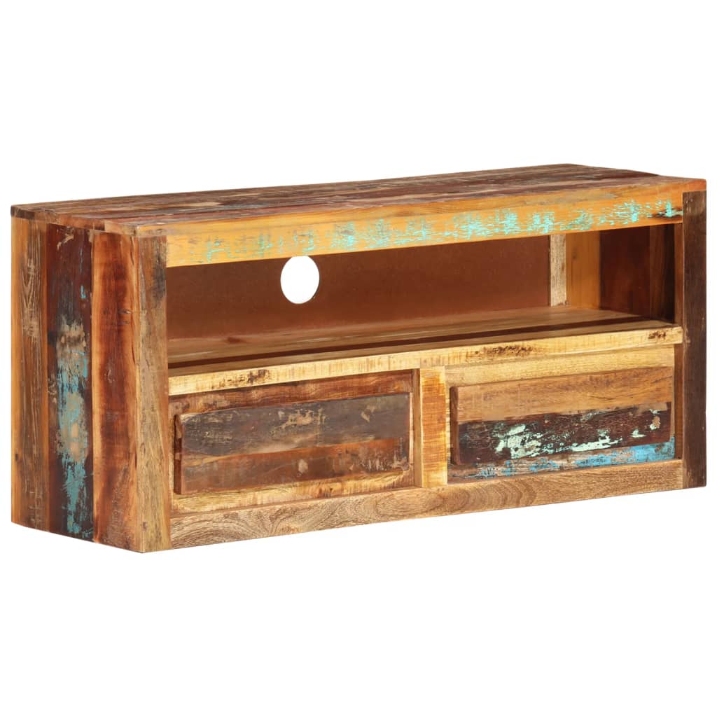 TV Cabinets 2 pcs 88x30x40 cm Solid Wood Reclaimed