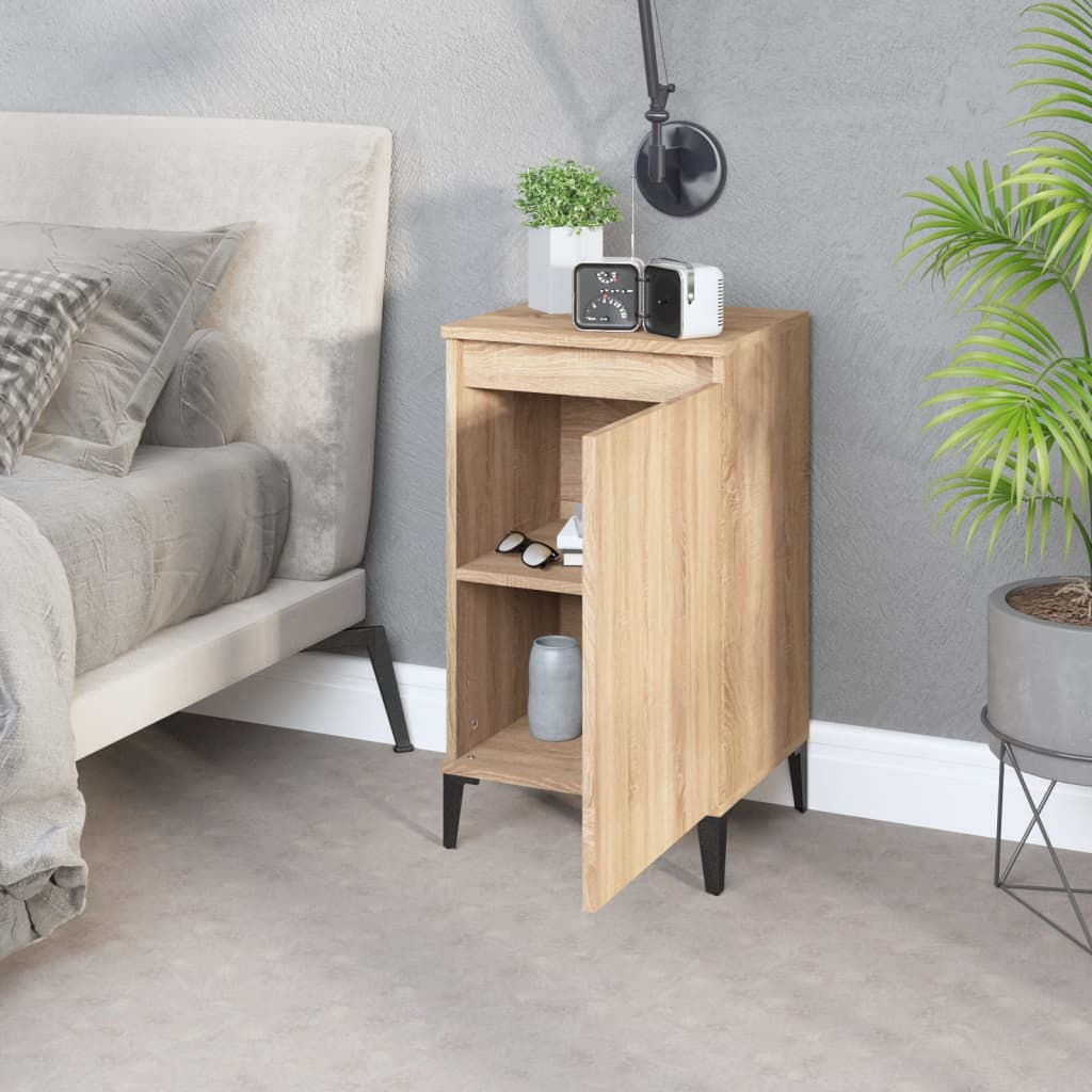 Bedside Cabinet Sonoma Oak 40x35x70 cm Engineered Wood
