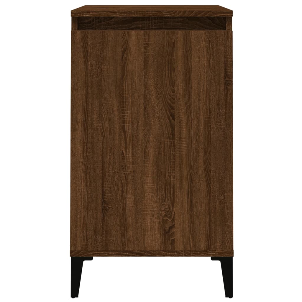 Bedside Cabinet Brown Oak 40x35x70 cm Engineered Wood