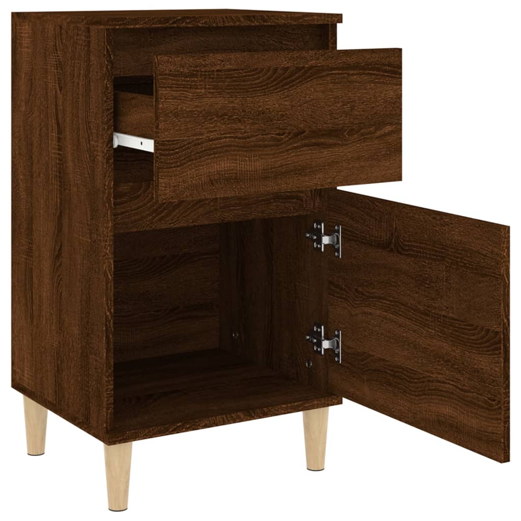 Bedside Cabinets 2 pcs Brown Oak 40x35x70 cm