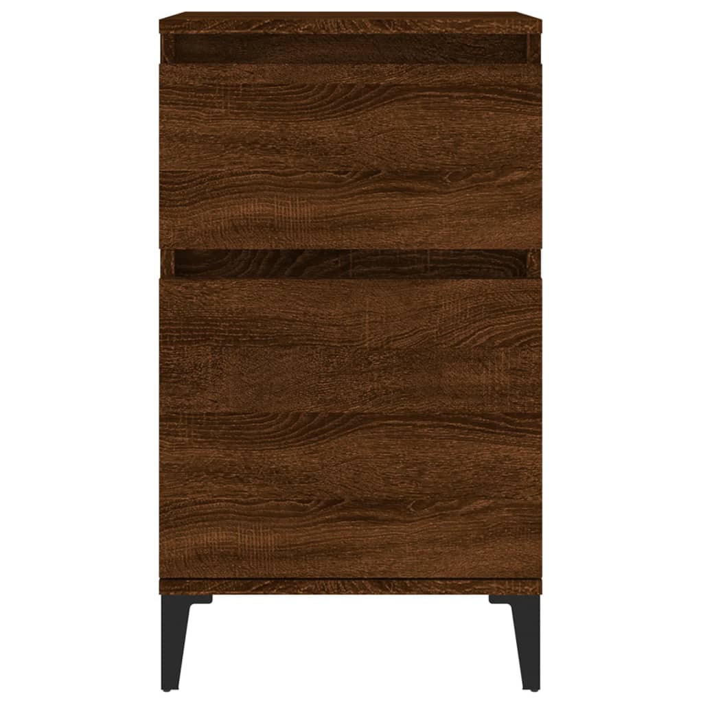 Bedside Cabinets 2 pcs Brown Oak 40x35x70 cm