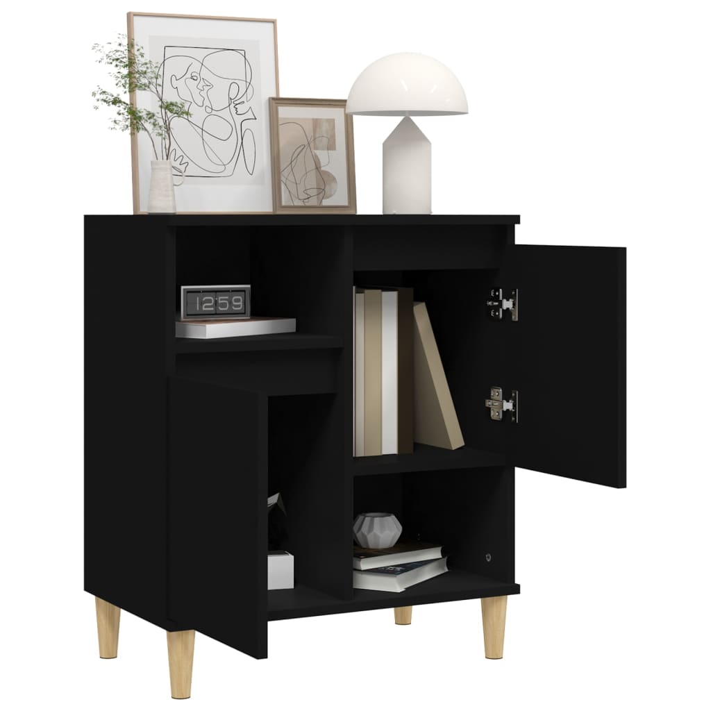 Sideboard Black 60x35x70 cm Engineered Wood