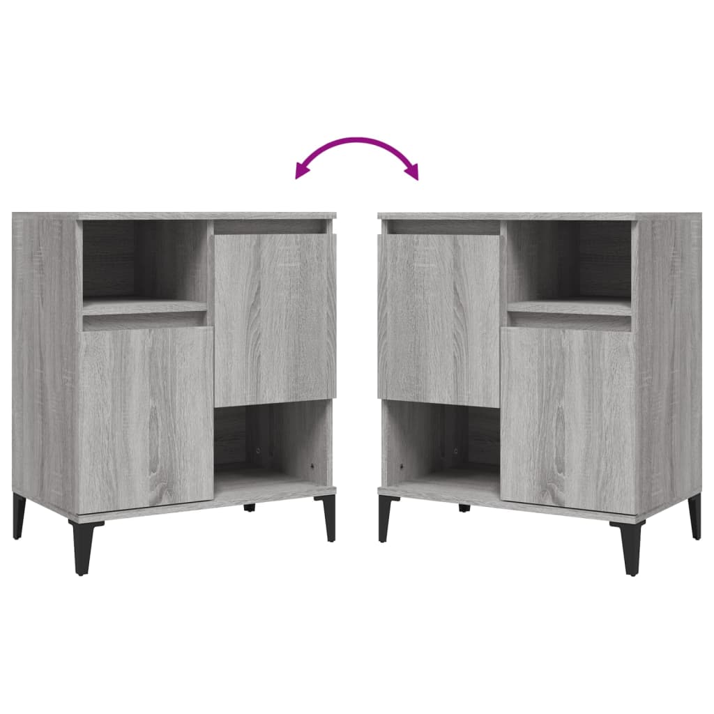 Sideboard Grey Sonoma 60x35x70 cm Engineered Wood