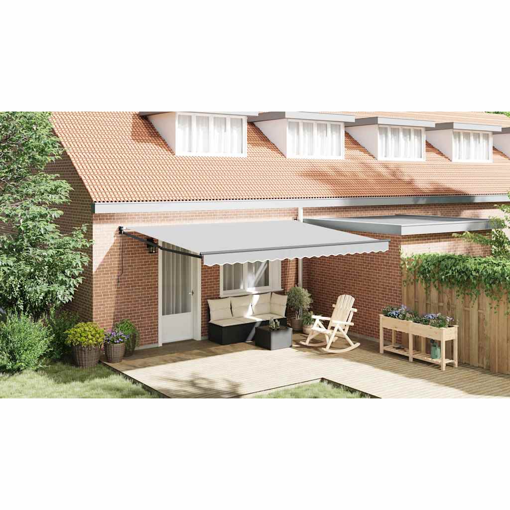 Retractable Awning Frame Anthracite 400 x 300 cm Aluminium