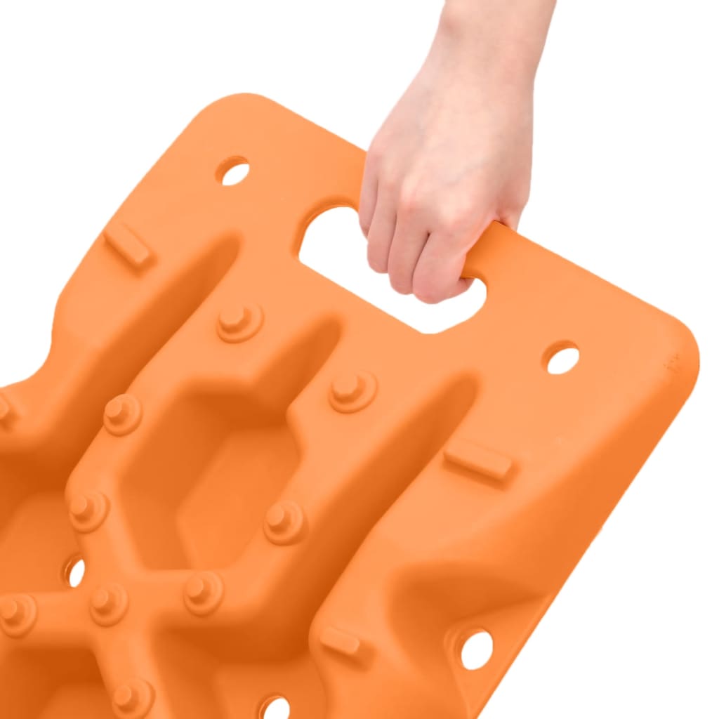 Traction Boards 2 pcs Orange 107x31x7 cm Nylon
