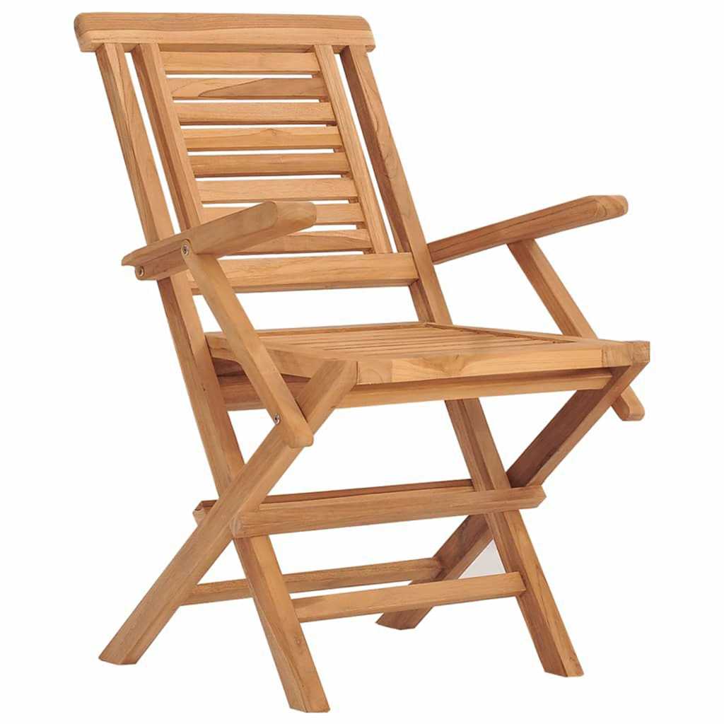 5 Piece Garden Dining Set Solid Wood Teak