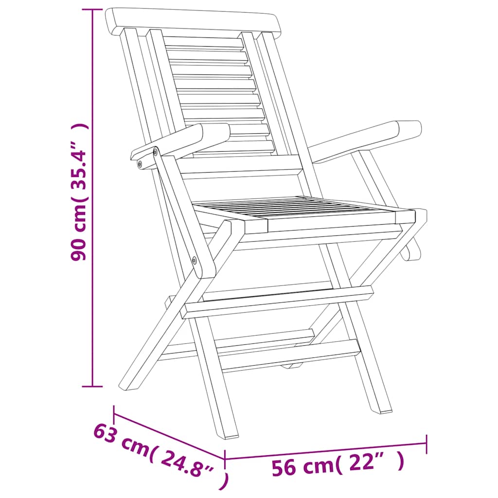 5 Piece Garden Dining Set Solid Wood Teak