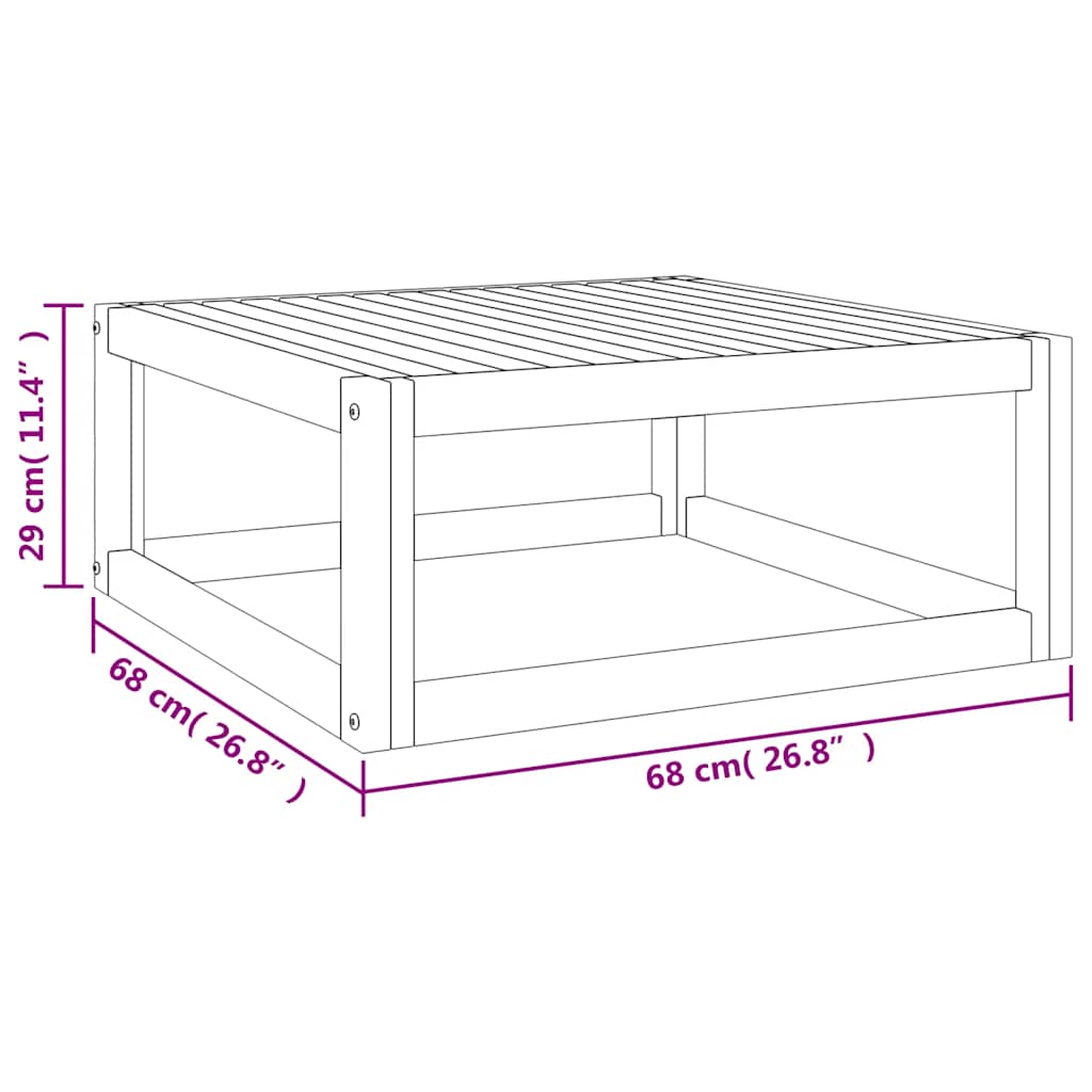 6 Piece Garden Lounge Set with Light Grey Cushions Solid Wood