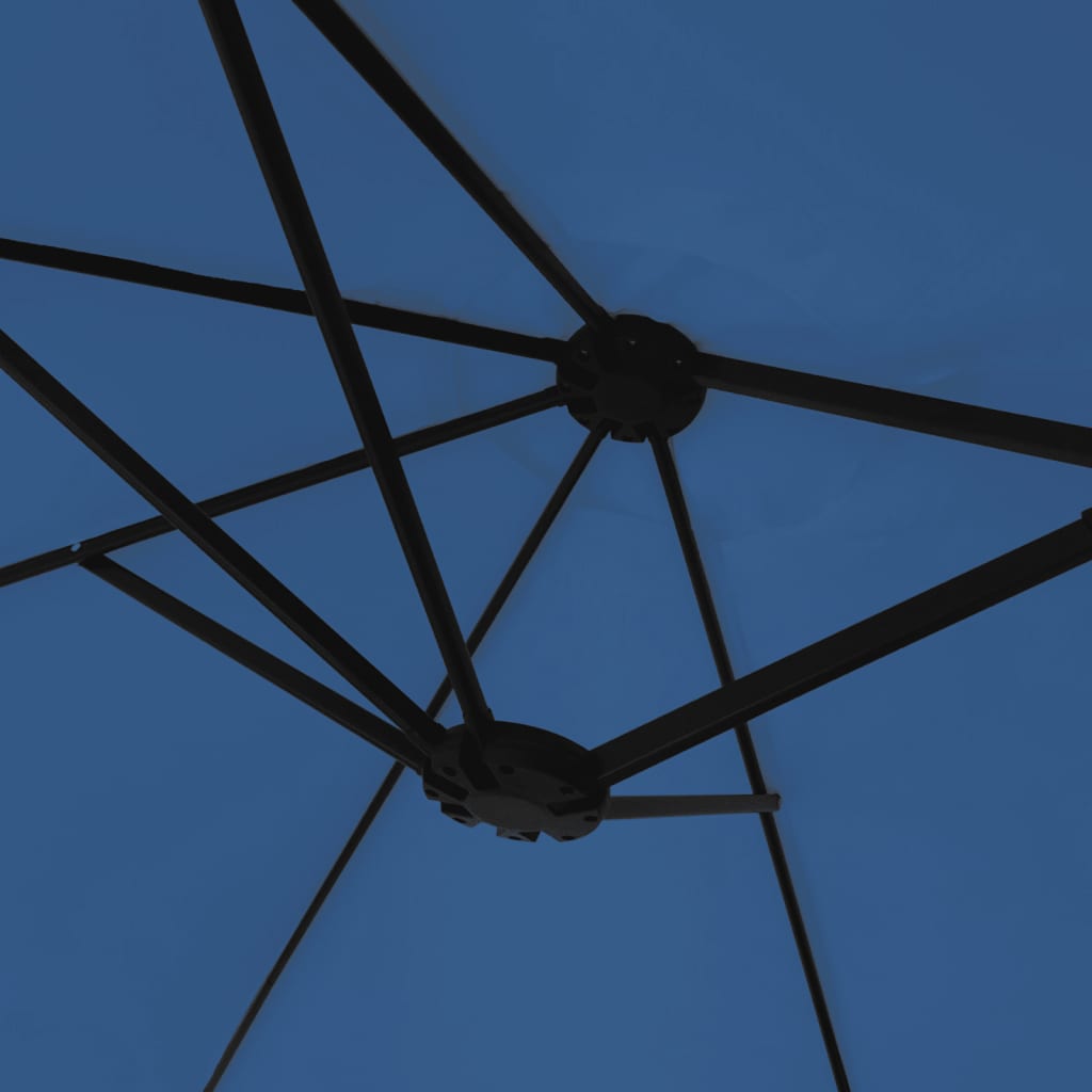 Double-Head Garden Parasol Azure Blue 449x265 cm