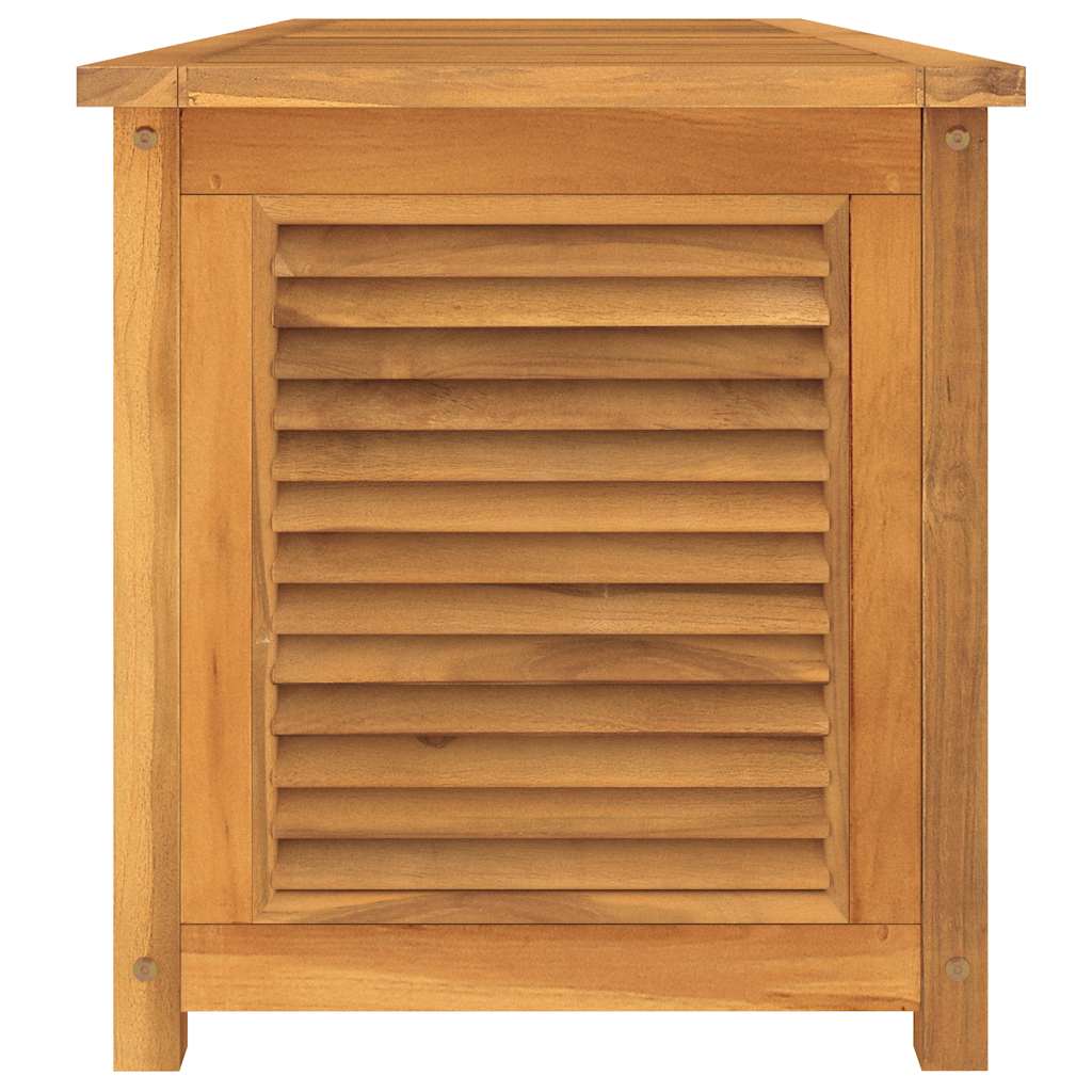 Garden Storage Box with Bag 150x50x55 cm Solid Wood Teak