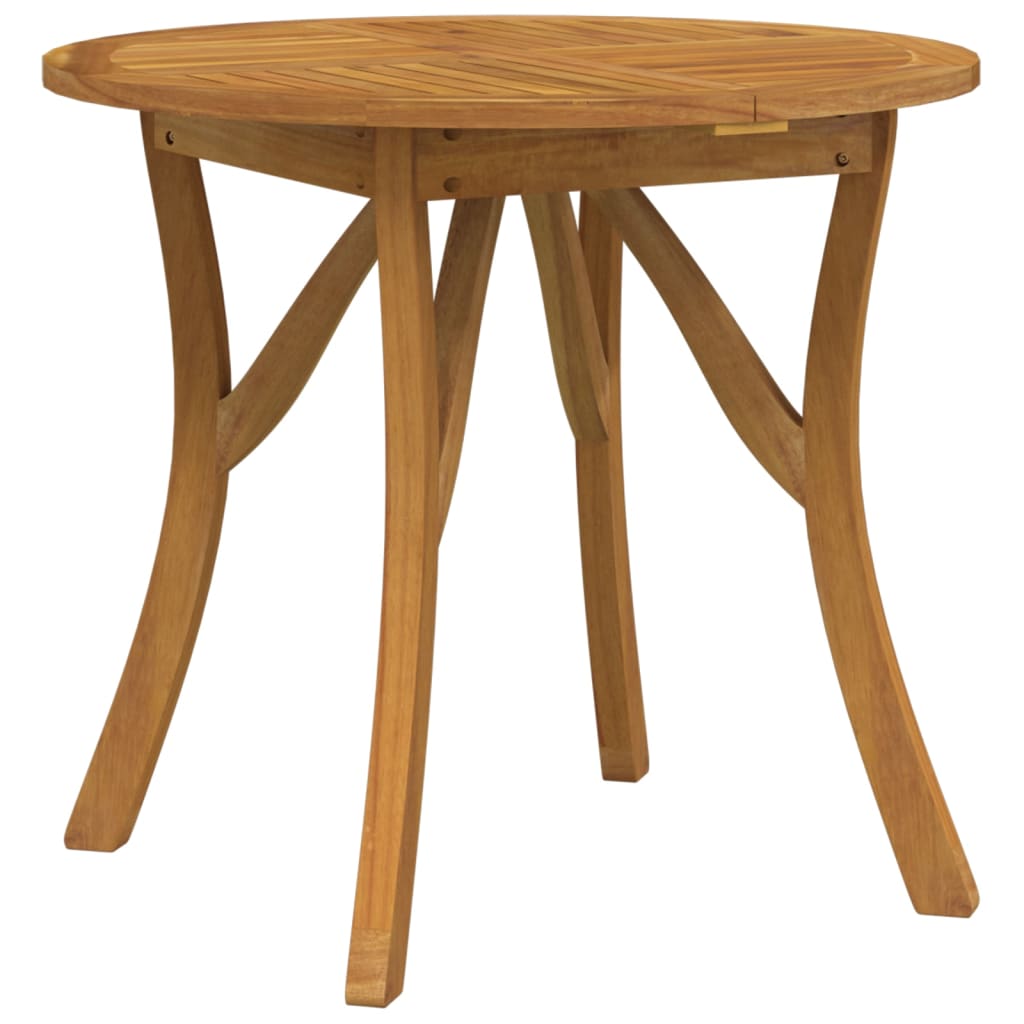 Garden Table ?85 cm Solid Wood Acacia