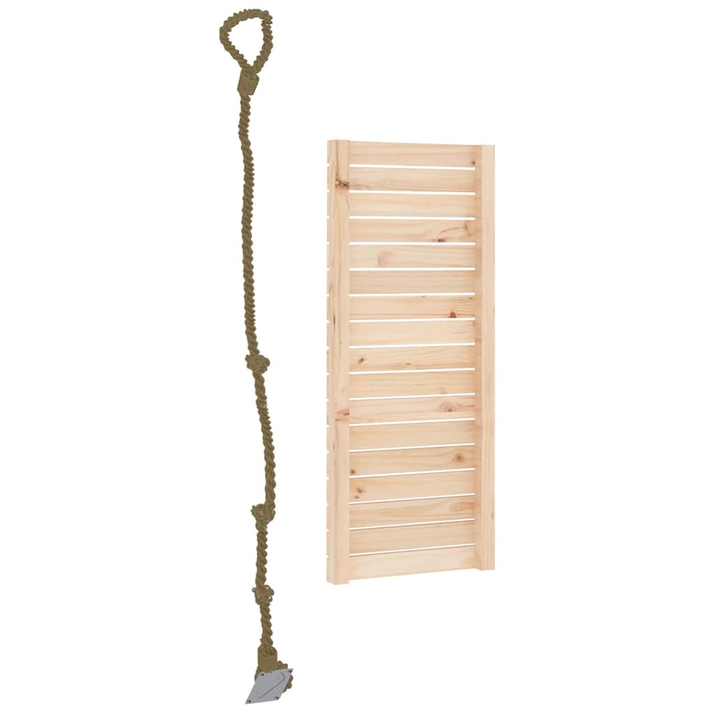 Play Climbing Wall with Rope 44.5x5x108 cm Solid Wood Pine