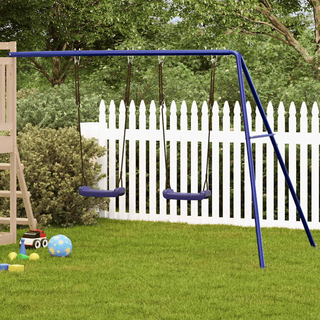 Play Swings 2 pcs Blue 265x156.5x155.5 cm Polypropylene
