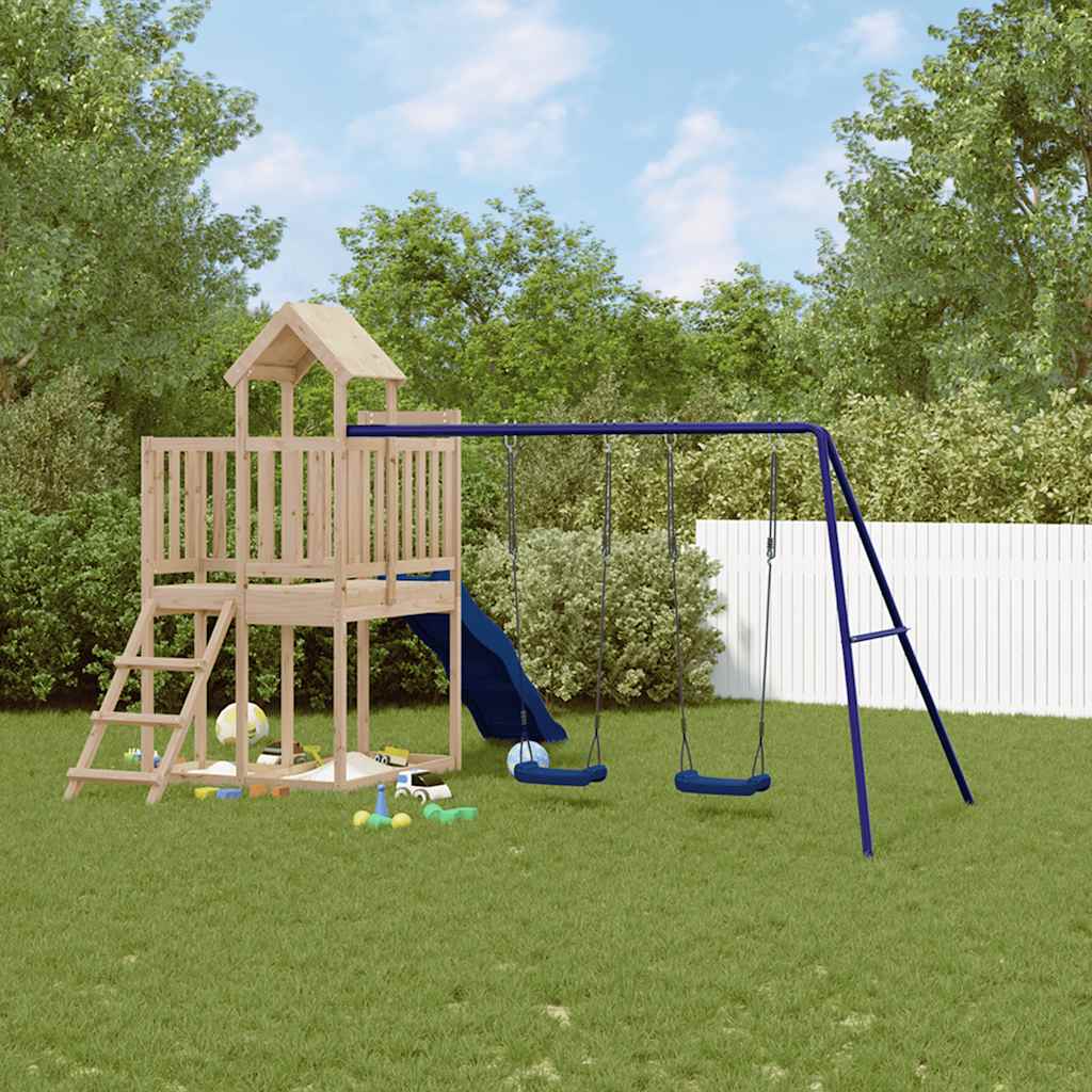 Outdoor Playset Solid Wood Pine