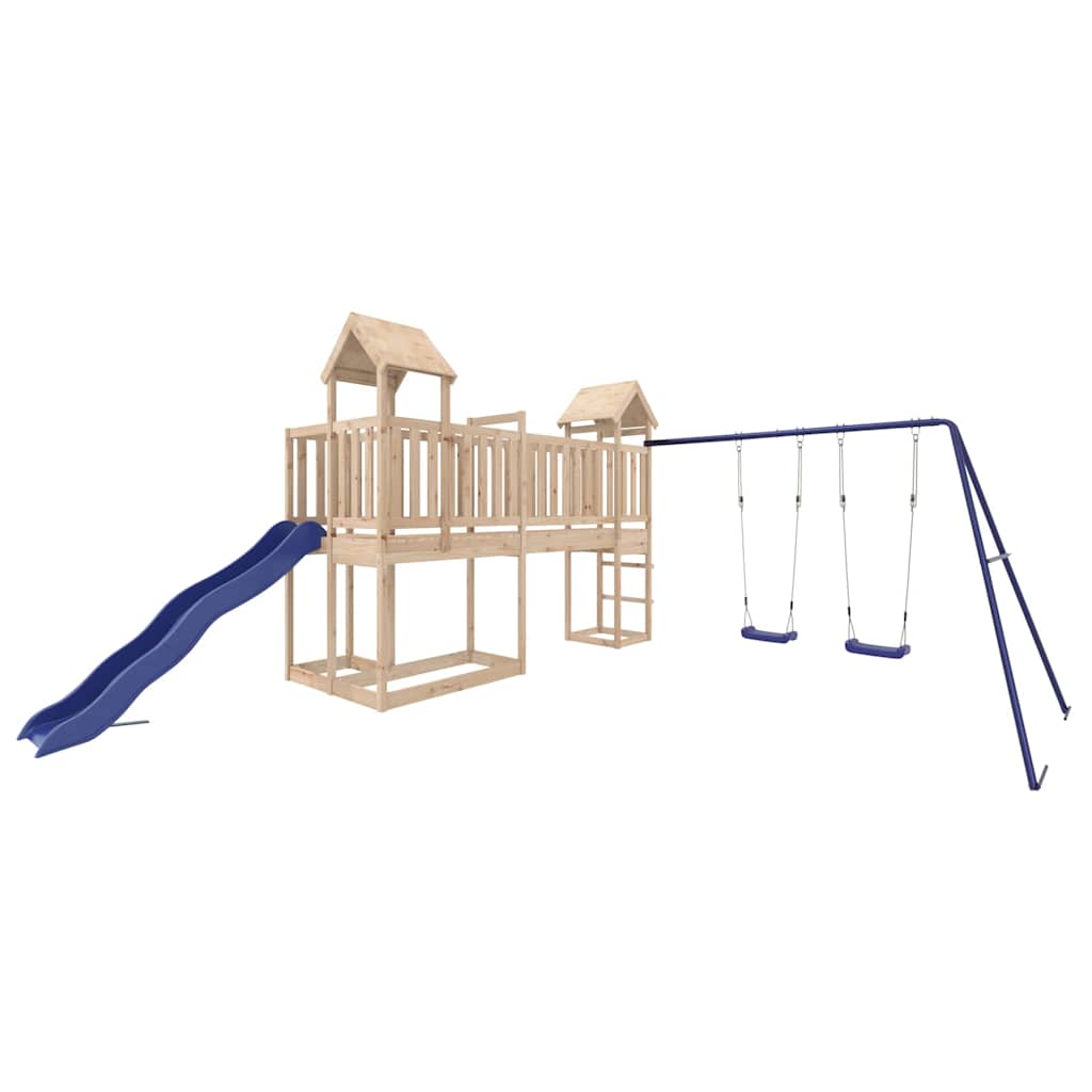 Outdoor Playset Solid Wood Pine