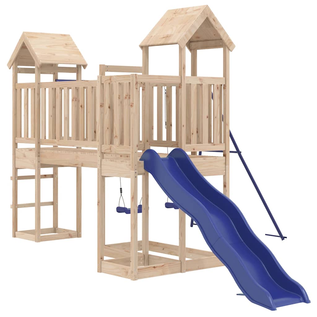 Outdoor Playset Solid Wood Pine
