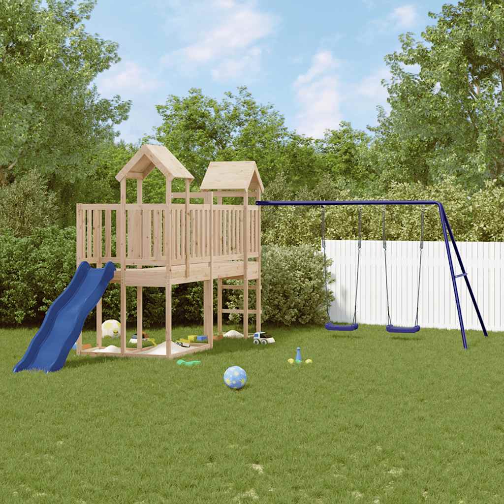 Outdoor Playset Solid Wood Pine
