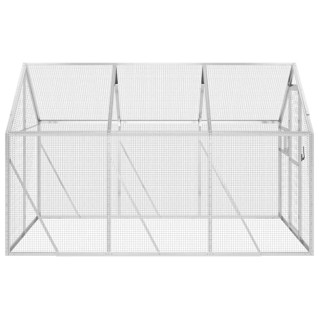 Aviary Silver 1.79x3x1.85 m Aluminium