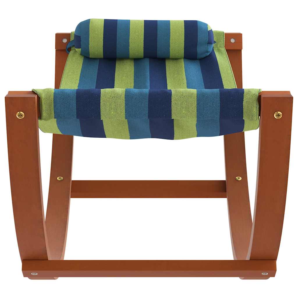 Rocking Hammock for Kids Blue and Green Fabric