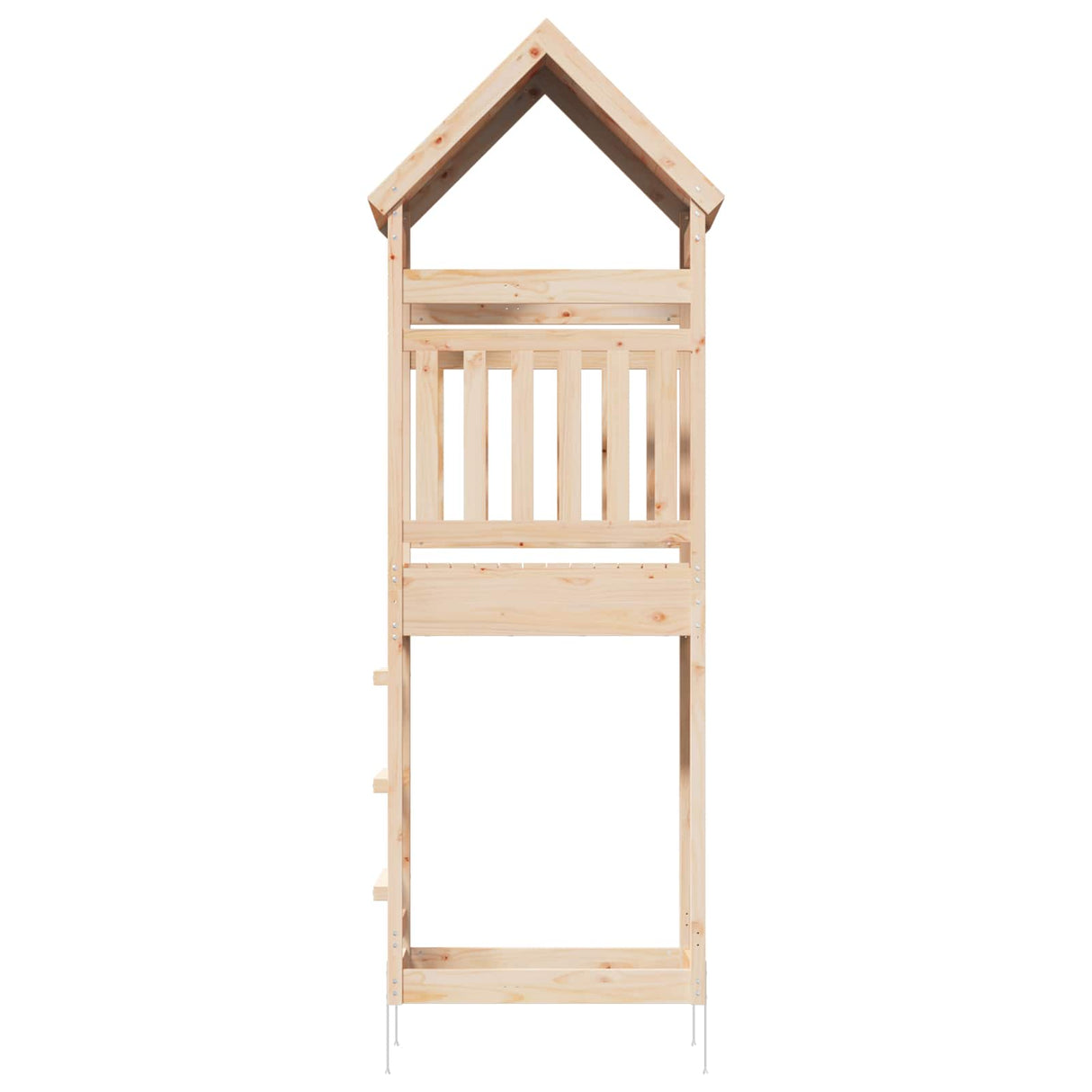 Outdoor Play Tower Natural 53 x 85 x 264 cm Solid Pine Wood