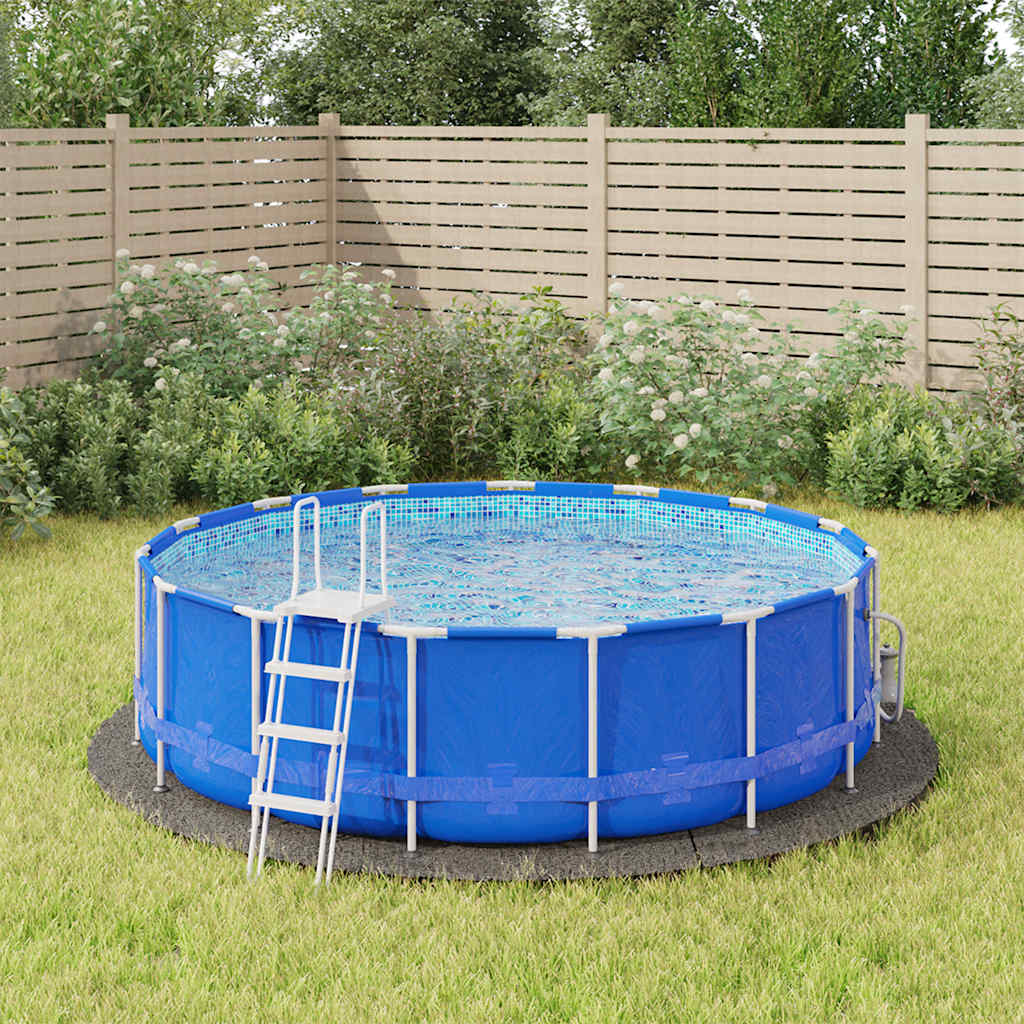 Pool Ground Cloth Light Grey Ø366 cm Polyester Geotextile