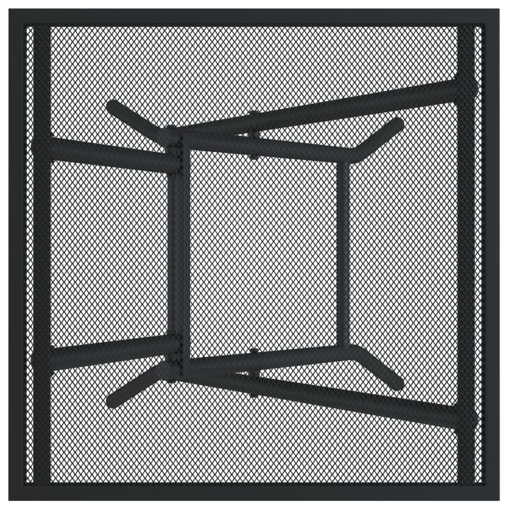 Folding Garden Table Anthracite 50x50x72 cm Steel Mesh