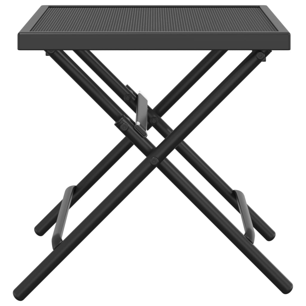 Folding Garden Table Anthracite 38x38x38 cm Steel Mesh