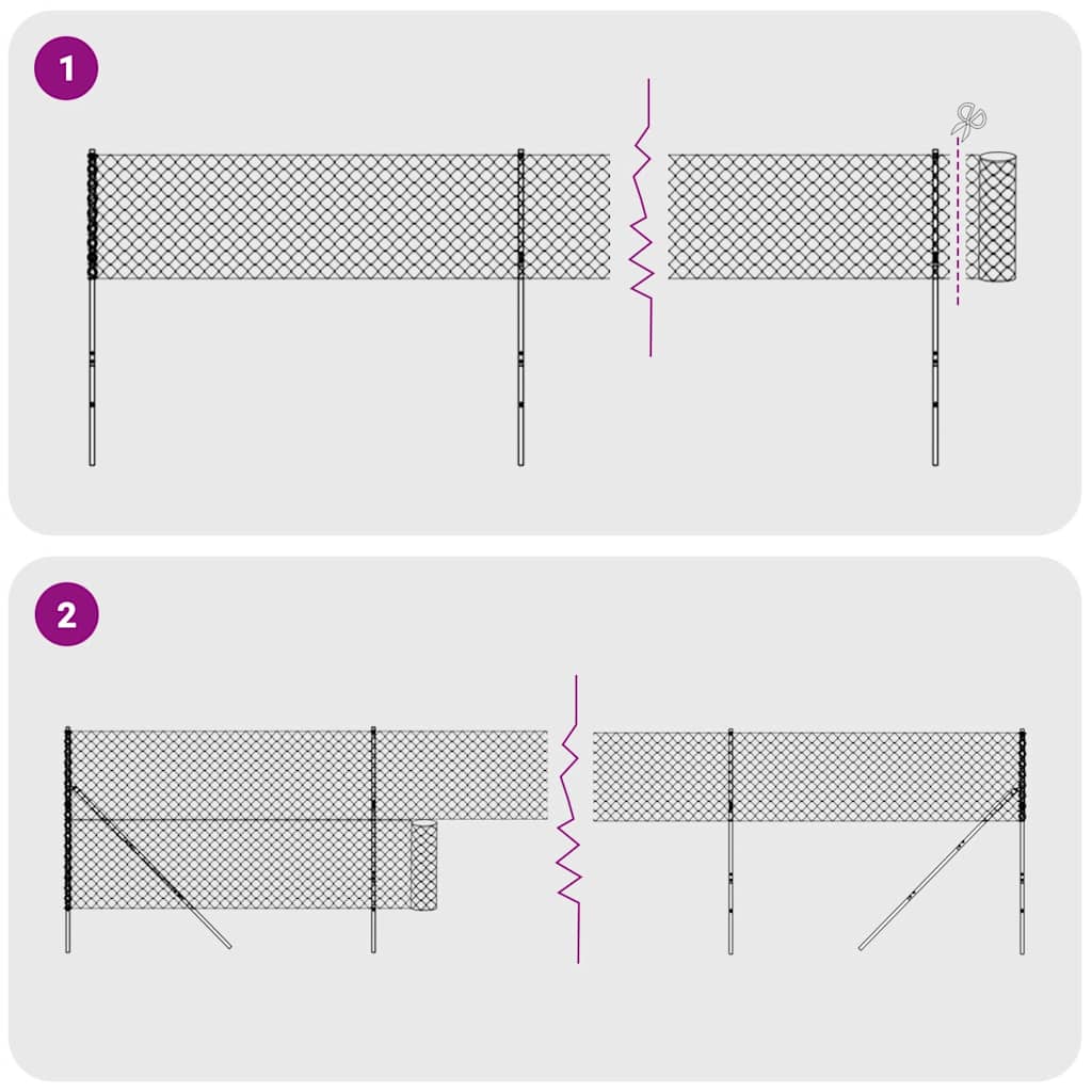 Wire Mesh Fence Green 1.6x25 m Galvanised Steel